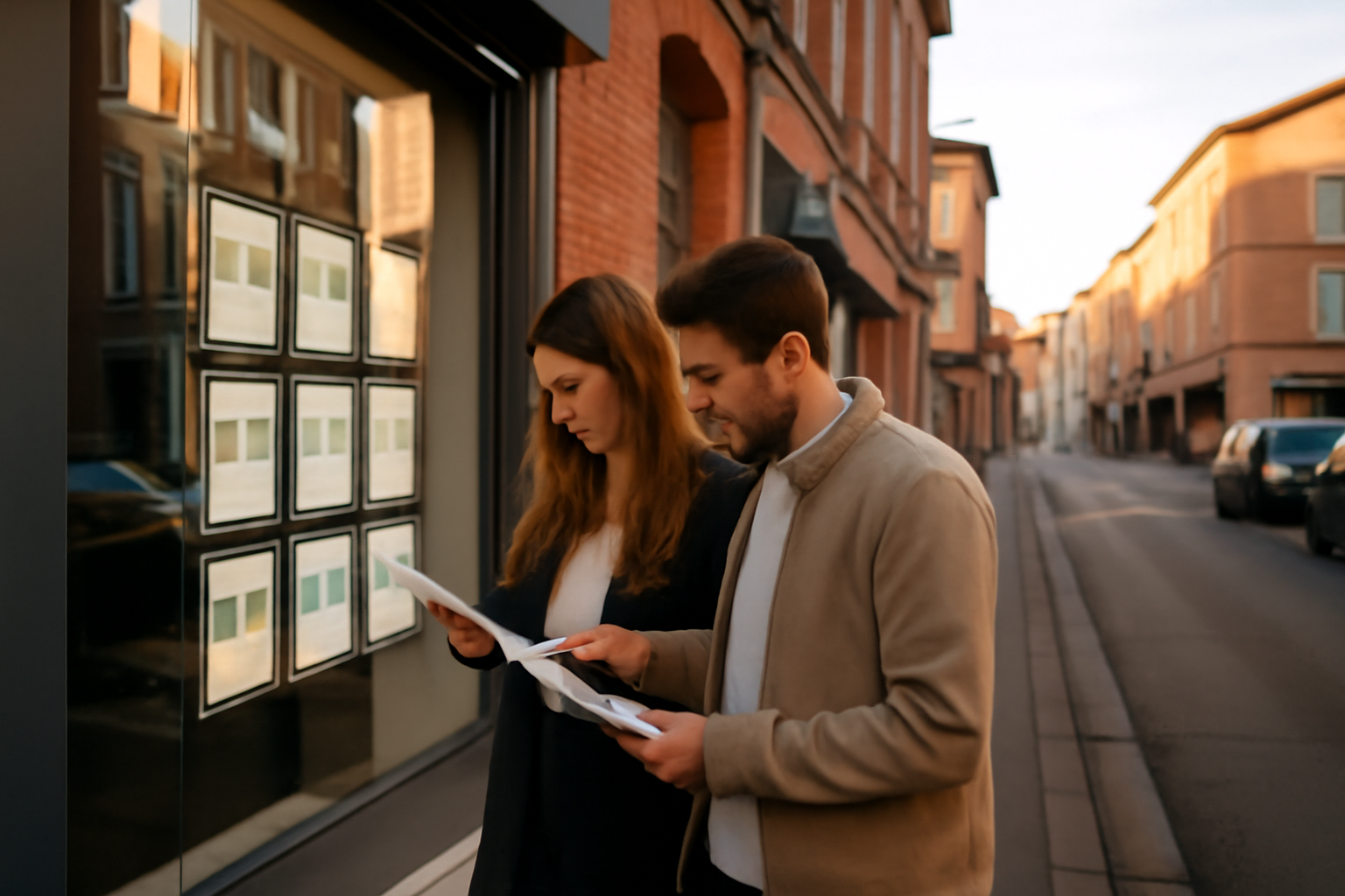31500 Toulouse quartier : rue résidentielle avec immeubles et commerces de proximité