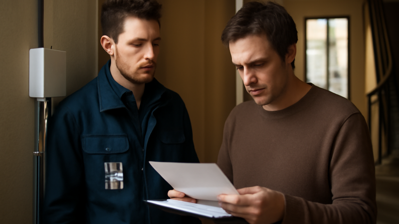 Installation fibre sans accord propriétaire : droits