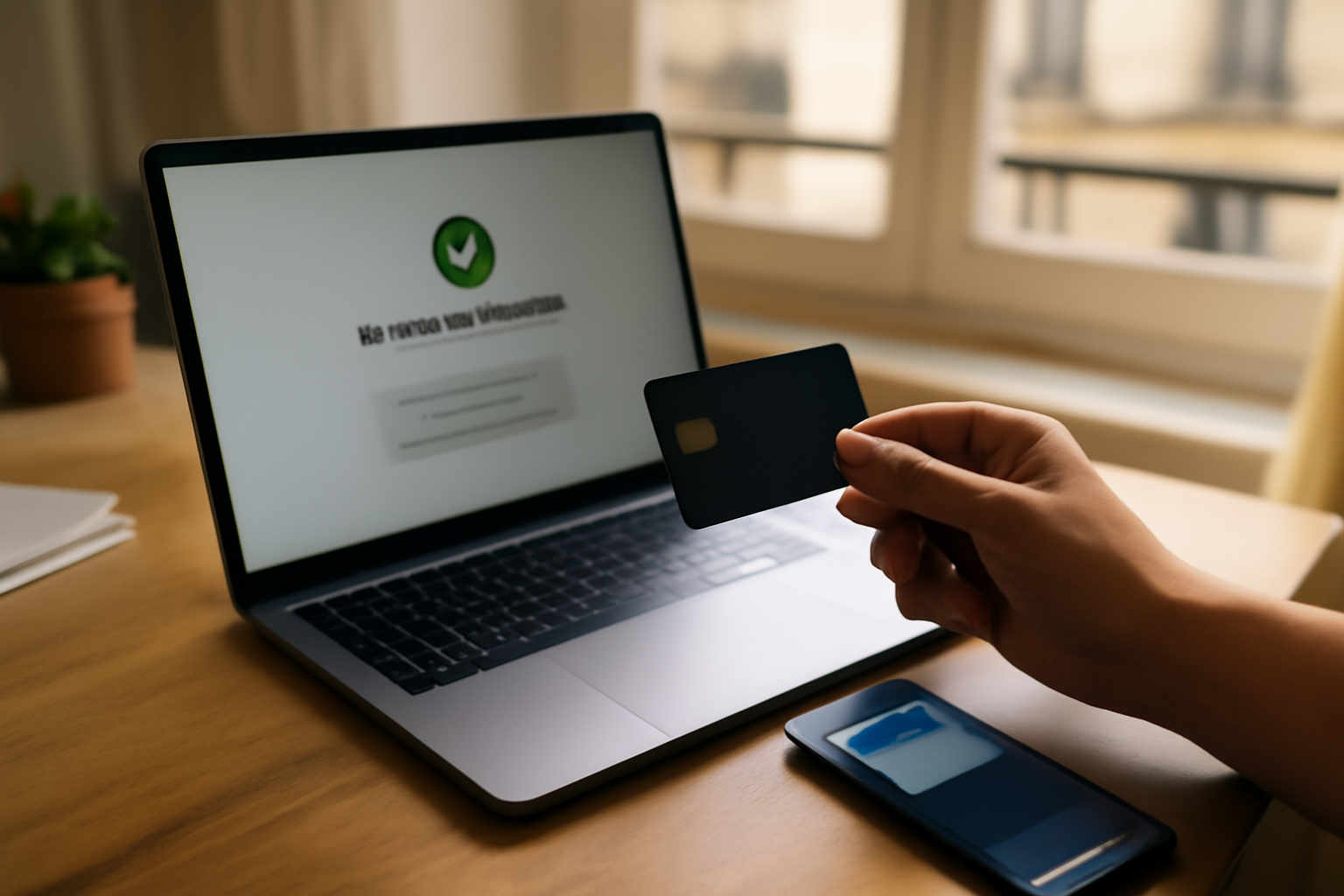 Écran de confirmation de paiement sur myfoncia.com après validation carte bancaire