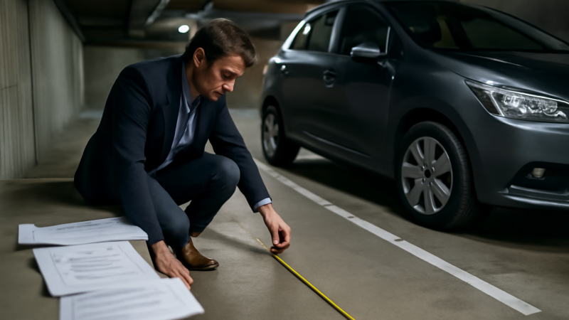 Taille place de parking m2 : dimensions & surfaces