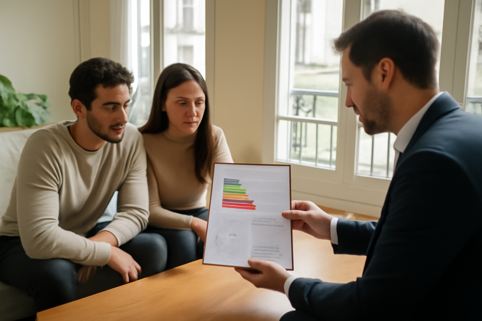 Appartement 2 chambres en copropriété : visite avec dossier de diagnostics et charges de syndic